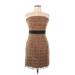 H&M Cocktail Dress - Mini Strapless Sleeveless: Brown Dresses - Women's Size 12