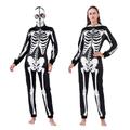 IMISHM Skeleton Costume Women Halloween Onesie Adult Halloween Skeleton Costume Cosplay Jumpsuit Bodysuit Outfit