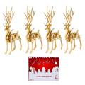 SUNDARE 3d Metal Puzzle Model Kit, 200Pcs+ Christmas Elk Model, Stainless Mechanical Puzzle Model, DIY Creative Christmas Decoration Gifts for Kids and Adults