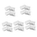 ABOOFAN 250 Pcs Boxes Pillow Box Candy Box Stocking Stuffer Treats Chrismas Gifts Stocking Stuffers Cake Stocking Stuffer Gifts Candy Gift Cube Gifts Candy Bag Christmas White Card