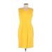 Talbots Casual Dress: Yellow Dresses - Women's Size 6