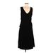 G.I.L.I. Got It Love It Casual Dress - Sheath V-Neck Sleeveless: Black Dresses - Women's Size Medium