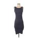 Leith Casual Dress - Bodycon Scoop Neck Sleeveless: Blue Dresses - Women's Size X-Small