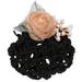 Flower Hair Bun Cover Women Hair Net Clip Flower Hair Accessory Nurse Hair Net for Nurses Stewardess