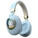 moobody Cute Cartoon Wireless BT5.3 Headphones Over Ear Gaming Headset Cute Animal Design AUX IN Wired Earphone with Colorful Light Foldable Soft Ear Cushions