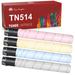 TN514 Toner Cartridge Replacement for Konica Minolta TN514K TN514C TN514M TN514Y 4 Pack for Bizhub c458 Bizhub c558 Bizhub c658