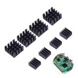 NUOLUX 8pcs Black Aluminum Heatsink Cooler Cooling Kit for Raspberry Pi 3 Pi 2 Pi Model B+