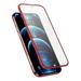 Ybeauty Phone Screen Film Sensitive Anti-impact Self-adhesive Smart Phone Ultra-thin Back Shell Front Film Cover Red for iPhone 12 Pro