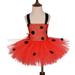 Lady Beetle Tutu Dress for Girls Halloween Cosplay Costumes for Kids Fancy Dresses Outfits Girl Clothes for Birthday