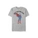 Men's Big & Tall Best Superman Costume Tee by Warner Brothers in Athletic Heather (Size XXLT)