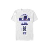 Men's Big & Tall Simpler R2 Costume Tee by Star Wars in White (Size 4XLT)