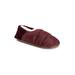 Women's Quilted Bootie Slippers by MUK LUKS in Oxblood (Size L/XL)