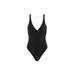 Plus Size Women's The Plunge One Piece - Swim by CUUP in Black (Size L D-E)