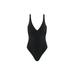 Plus Size Women's The Plunge One Piece - Swim by CUUP in Black (Size XXL D-E)