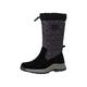 Tamaris COMFORT Damen Winterstiefel ohne Absatz Warm Gefüttert mit Reißverschluss Comfort Fit, Schwarz (Black), 39 EU