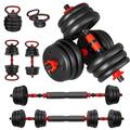 Adjustable Dumbbell Kettlebell Weights 20KG Fitness Dumbbell Barbell Set for Men/Women,6 in 1 Arm Hand Weight for Bodybuilding Exercise Lifting Training Home Gym Equipment Pair,Anti-Roll