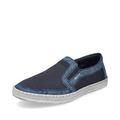 Rieker Herren Slipper B5264, Männer Slip On,College,Schuhe,Businessschuhe,Slip-ons,Slipper,Mokassins,Halbschuhe,Slides,Loafer,blau (14),40 EU / 6.5 UK