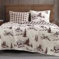 White Pine Reversible Mini Quilt Set Ivory, Twin, Ivory