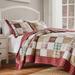 Carlton Patchwork Mini Quilt Set Red, Full / Queen, Red