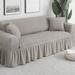 Red Barrel Studio® Bubble Lattice Box Cushion Sofa Slipcover Polyester | 25" H x 118" W x 18" D | Wayfair FD4E54BF6FC94A7BBDA2C32A2C55078B