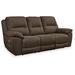 Latitude Run® 93" Upholstered Reclining Sofa Microfiber/Microsuede in Black | 43 H x 93 W x 41 D in | Wayfair D4C7334A80504CA89E8E72106DD64A3D