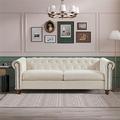 Darby Home Co Aagot 79.53" Upholstered Sofa in White | 27.76 H x 79.53 W x 29.93 D in | Wayfair C377B03D788640E9BCD3B2B060A57090