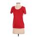 Nike Active T-Shirt: Red Activewear - Women's Size X-Small