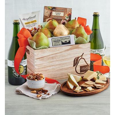 Classsic Harry & David® Gift Basket With Royal Riviera™ Hard Pear Cider, Family Item Food Gourmet Assorted Foods, Gifts