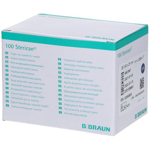 Sterican Kanülen Luer-Lok 0,60×25 mm Gr.16 blau 100 St Kanüle
