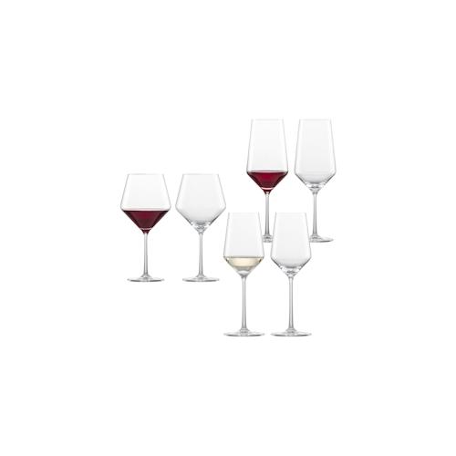 Zwiesel Glas PURE Rotwein- und Weißweingläserset 6-tlg.