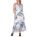 Floral Tiered Ruffle Chiffon Maxi Dress