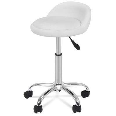 Rolling Swivel Adjustable Height Stool Spa Salon Chair With Back Rest