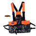 Canvas Upland Hunting Strap Vest/Canvas Cotton Hunting Game Bag/Hunting Vest with Orange Blaze mesh Back Pocket