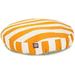 42 in. Vertical Stripe Round Pet Bed - Yellow - Large