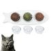 Catnip Balls Catnip Toy for Cats Rotatable Edible Balls Natural Healthy Self-Adhesive Catnip Edible Balls