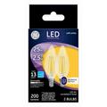 GE 2 Pack LED2DBC-AGC-2BT 2.5W Soft White Light Color Clear Bulb Each