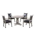 30 in. Montecito 2-in-1 Poker Game Table Set Driftwood