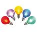 0.38 watt G30 Faceted LED Multi-Color Bulb with E12 Nickel Base