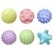 6pcs Baby Toy Ball Set Sensory Development Textured Balls Early Educational Sensory Bath Ball Set BPA-free Massage Ball Set for Baby Infant Toddlers Ages 6 Months+