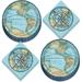 Bon Voyage World Travel Dinner Plates and Lunch Napkins - Party Tableware Set
