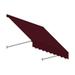 6.38 ft. Santa Fe Twisted Rope Arm Window & Entry Awning Burgundy - 24 x 12 in.