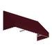 4.38 ft. San Francisco Window & Entry Awning Burgundy - 31 x 24 in.
