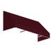 3.38 ft. San Francisco Window & Entry Awning Burgundy - 31 x 24 in.