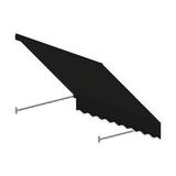 6.38 ft. Santa Fe Twisted Rope Arm Window & Entry Awning Black - 44 x 36 in.