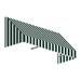 8.38 ft. San Francisco Window & Entry Awning Forest Green & White - 24 x 42 in.