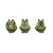 7.87 in. Ceramic Terra Cotta Frog Garden Statue Green - Pack of 6