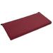 45 x 19 in. Solid Outdoor Spun Polyester Loveseat Cushion Merlot