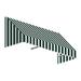 8.38 ft. San Francisco Window & Entry Awning Forest Green & White - 18 x 36 in.