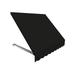 5.38 ft. Dallas Retro Window & Entry Awning Black - 44 x 24 in.