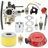 Fule Carburetor Kit For Honda GX240 GX270 Recoil Starter Air Filter Gasket Rings